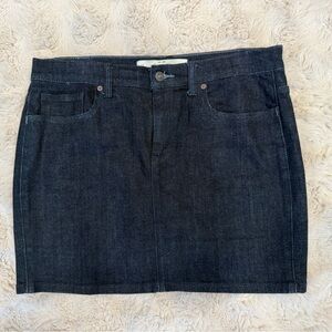 Abercrombie & Fitch Dark Denim Mini Skirt